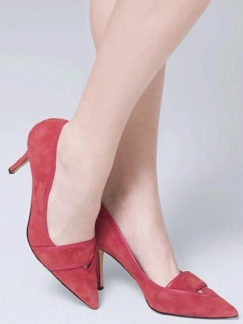 WHITE HOUSE BLACK MARKET Hayden Fire Quartz Suede Stiletto Heel Pumps--NEW--9